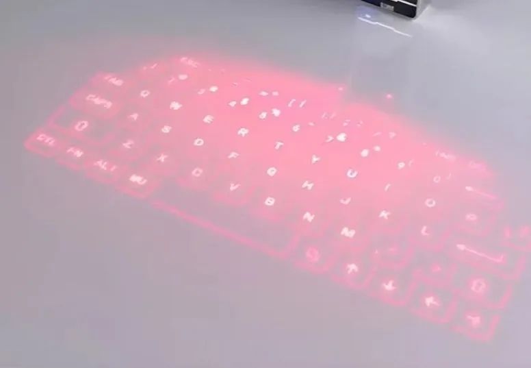 Teclado Holográfico Laser Projection Portátil Bluetooth Preto