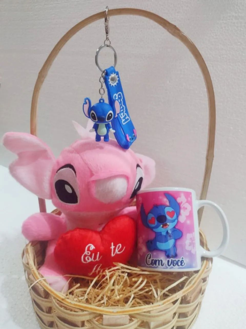 Cesta do Stitch - Cesta para Presente  - Foto 5