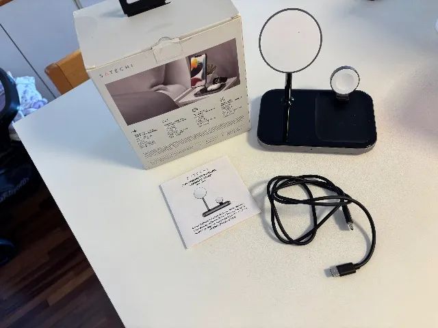 SATECHI Carregador MagSafe 3 em 1 para iPhone / Apple Watch / AirPods - Foto 2