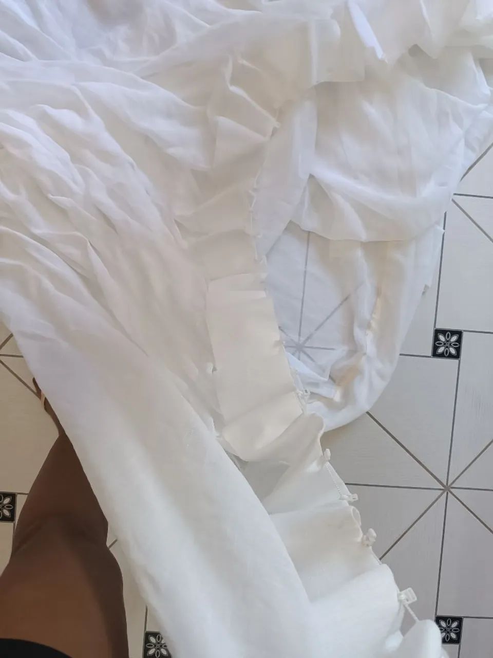 Cortina branca para sala - Foto 4