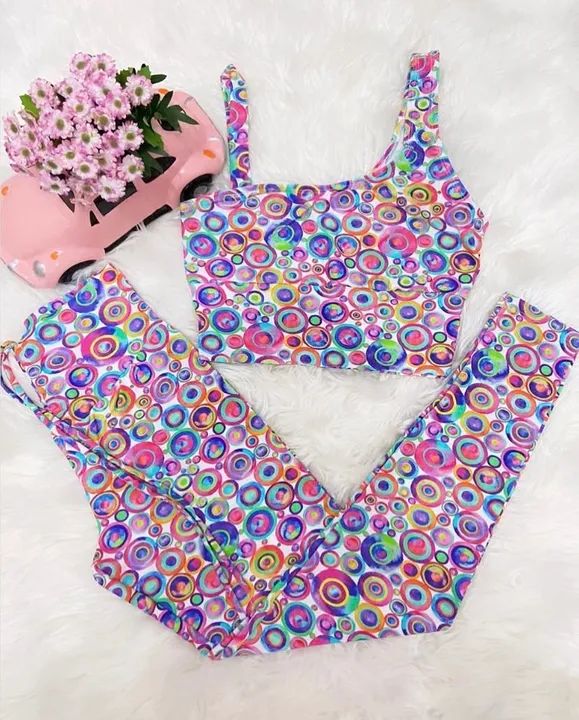 Conjunto legging e top - veste P e M - Marca Anne Fitness - Foto 3