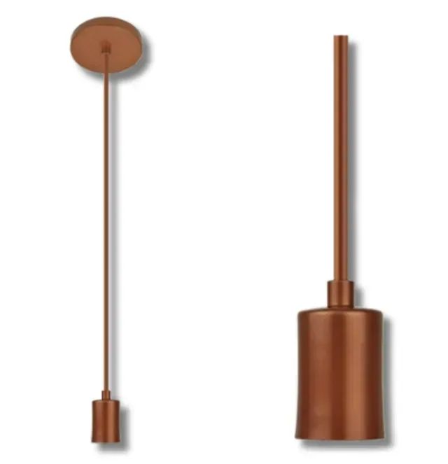 Pendente Dourado Luminária Solaris Cabo Slim Fio E27 - Foto 3