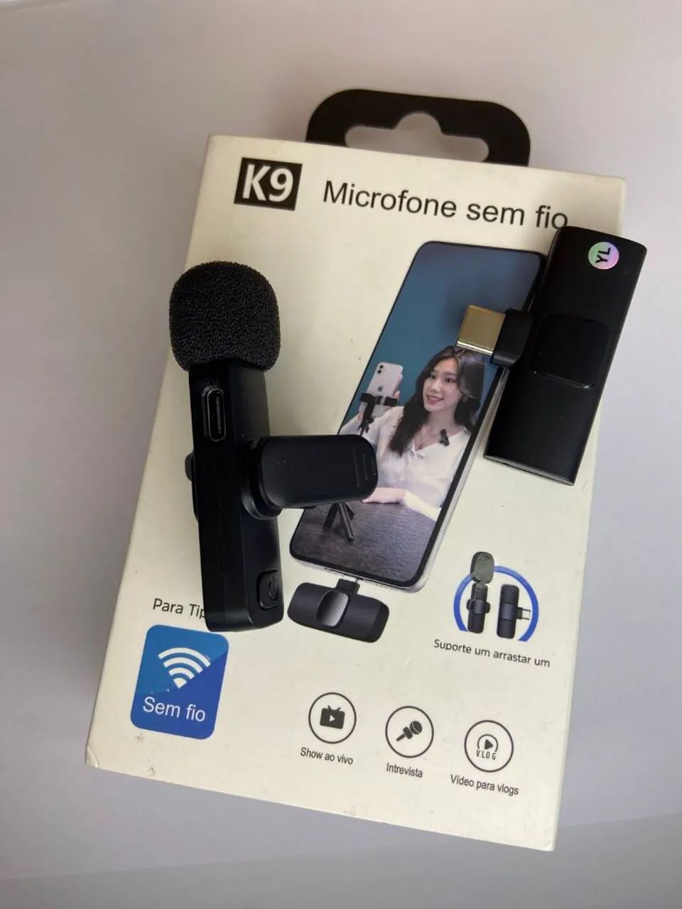 *Microfone de Lapela tipo C - K9*64407621240065123