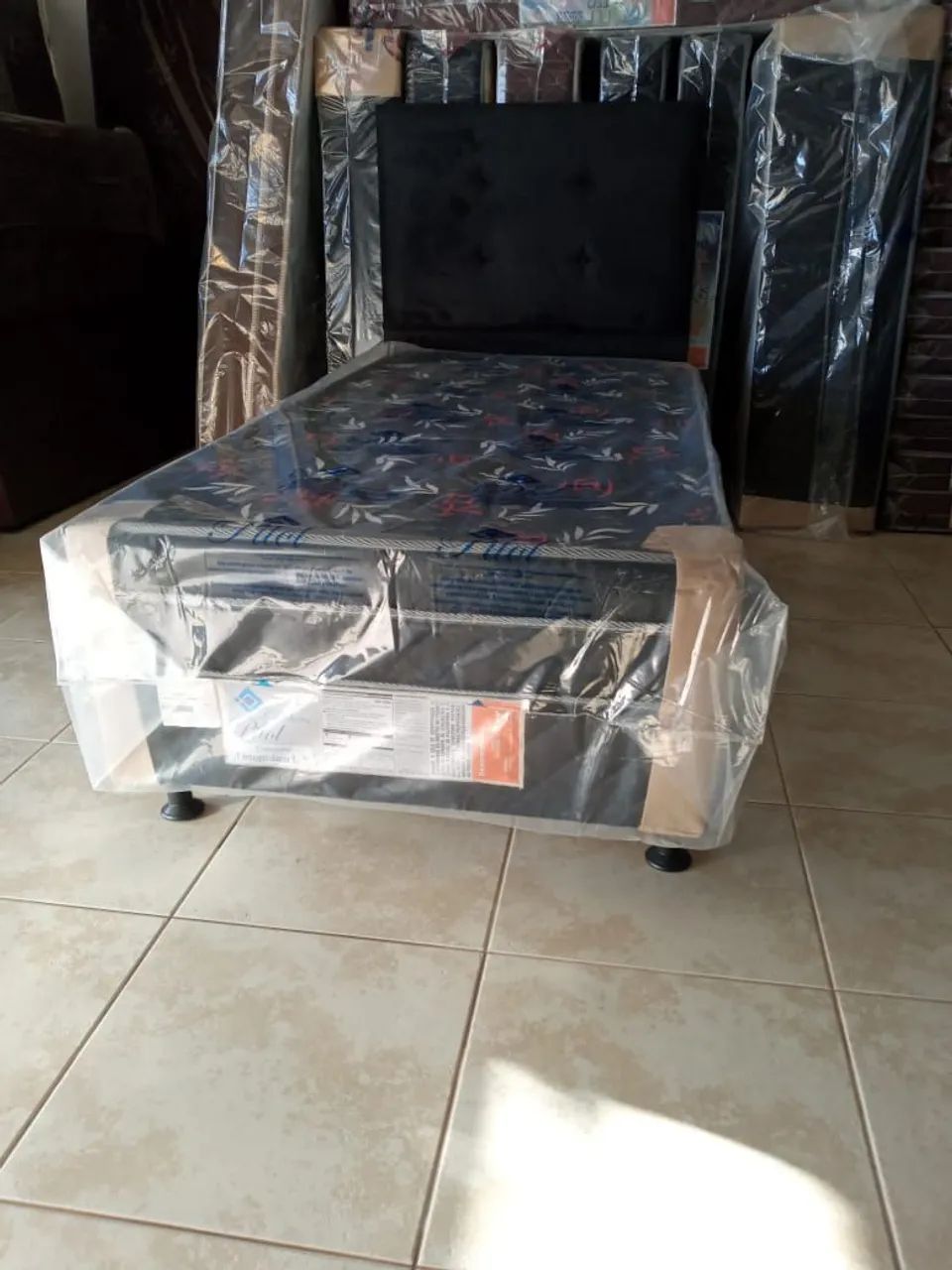 Cama Box solteiro nova promoção só 319,99 em até 10x sem juros no cartão  - Foto 3