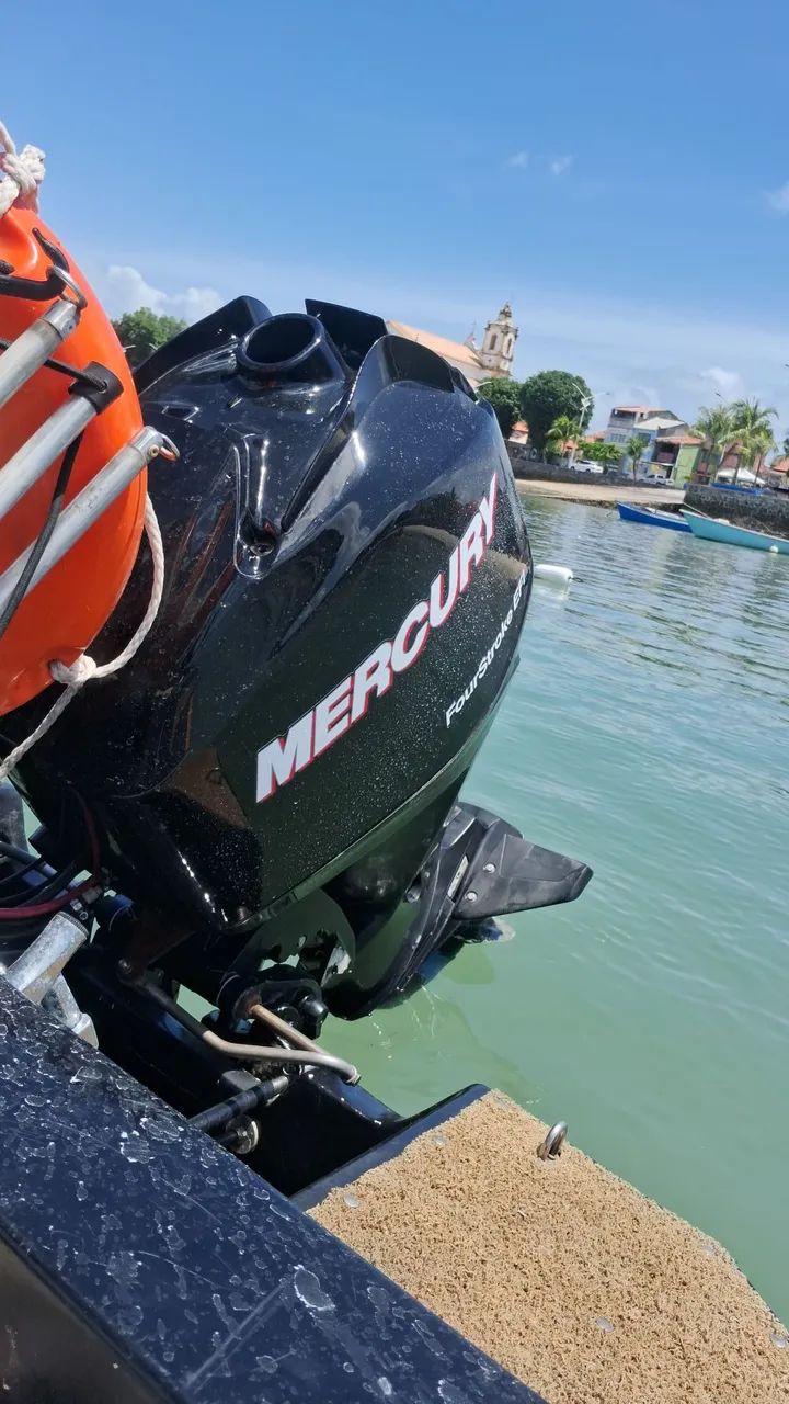 Lancha Exclusiva 18" única no NORDESTE 72.000,00  Motor Mercury 60hp 4 tempos EFI ano 2016 - Foto 5