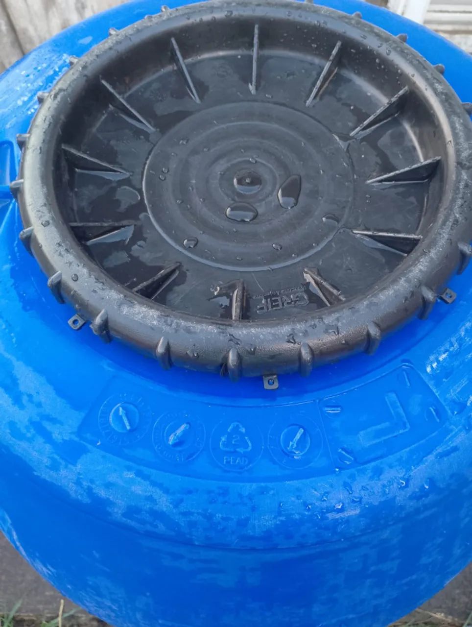 Tambor Bombona Reforçado 238 Litros com Tampa