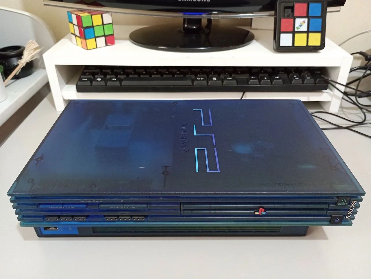 Playstation 2 Ocean Blue Original Ps2