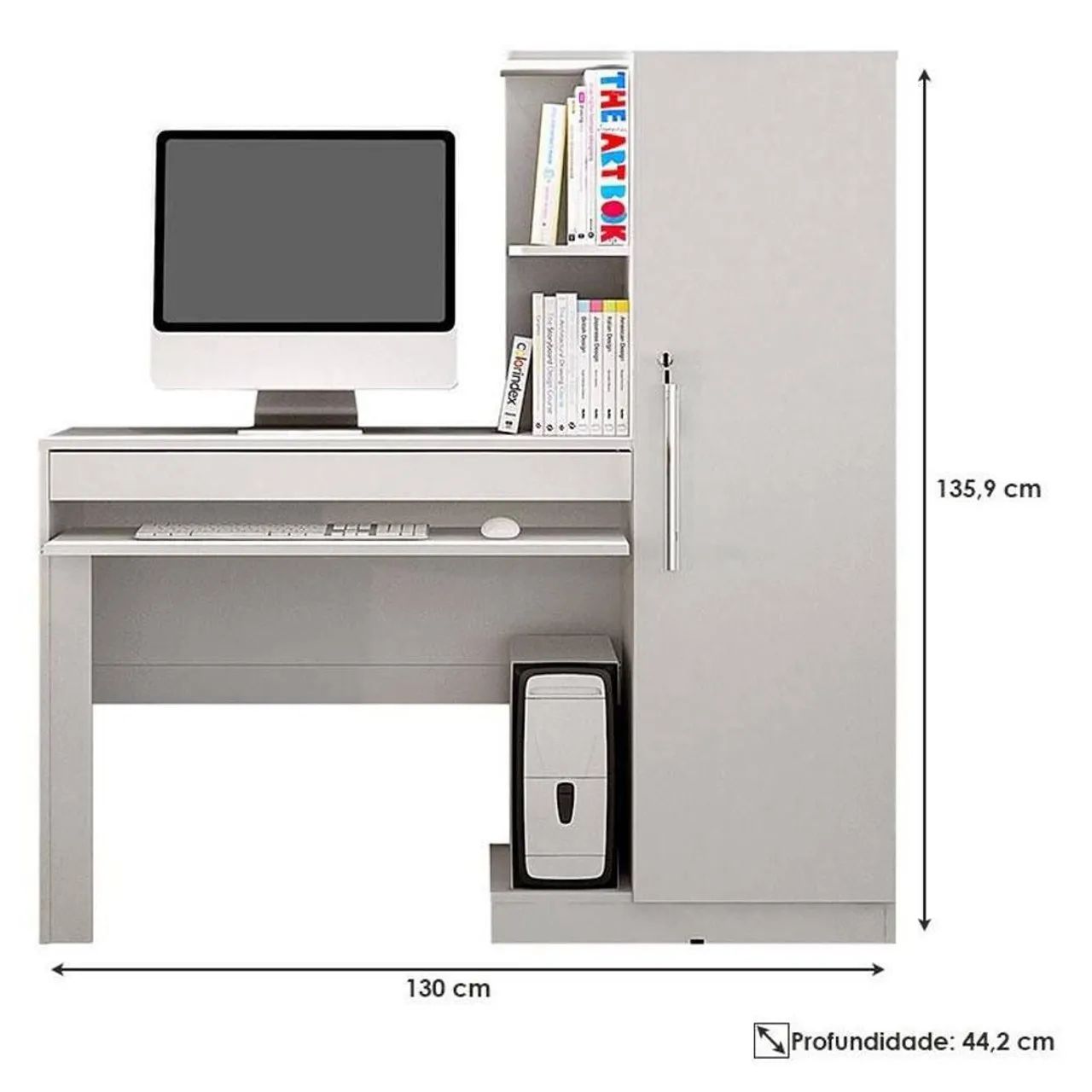 Mesa pra computador office dicasabh - Foto 2