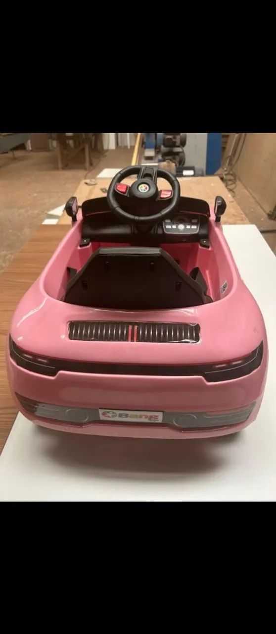 Carrinho elétrico rosa - Foto 3