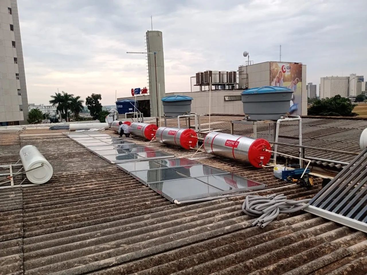 Aquecedor solar, aquecedor residencial boiler, aquecedor elétrico, e a gás,