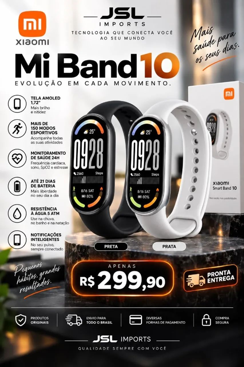 Miband 10 Nova Lacrada - Foto 2