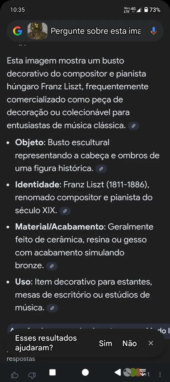 Busto de metal - Foto 4