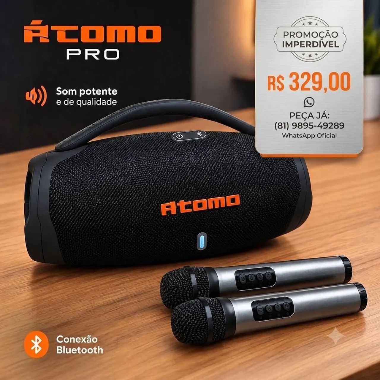Caixa de som Bluetooth 