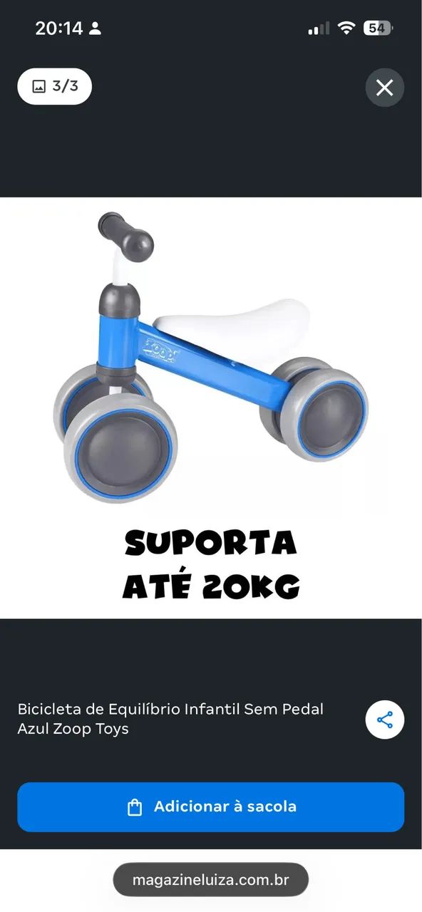 Bicicleta de equilíbrio  - Foto 2