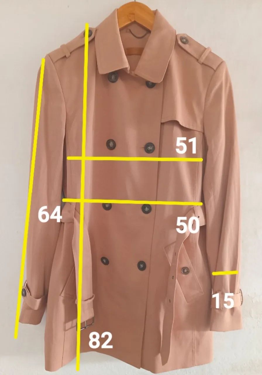 Casaco Trench coat Amaro 42 - Foto 2