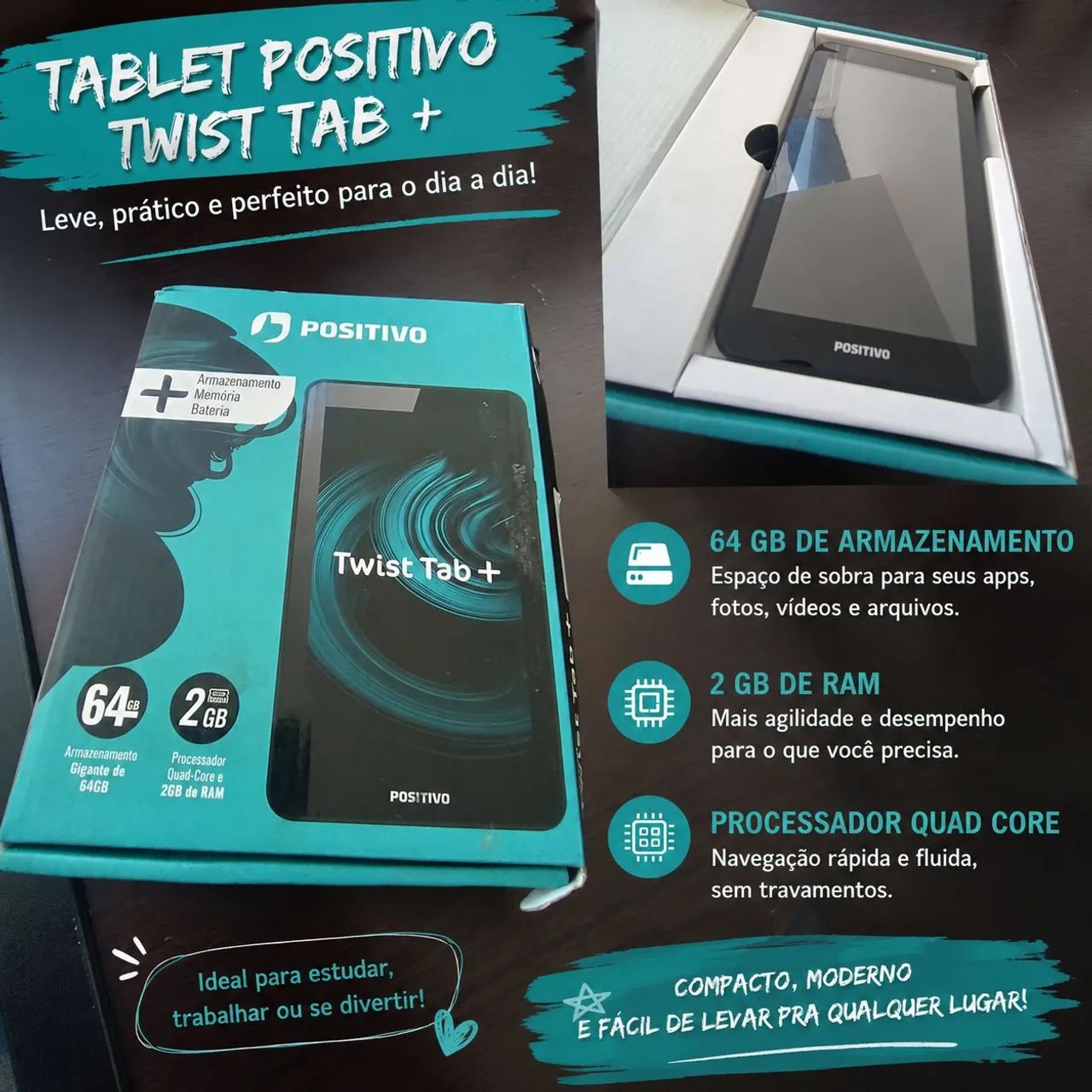 Tablet Positivo: 12 unidades 