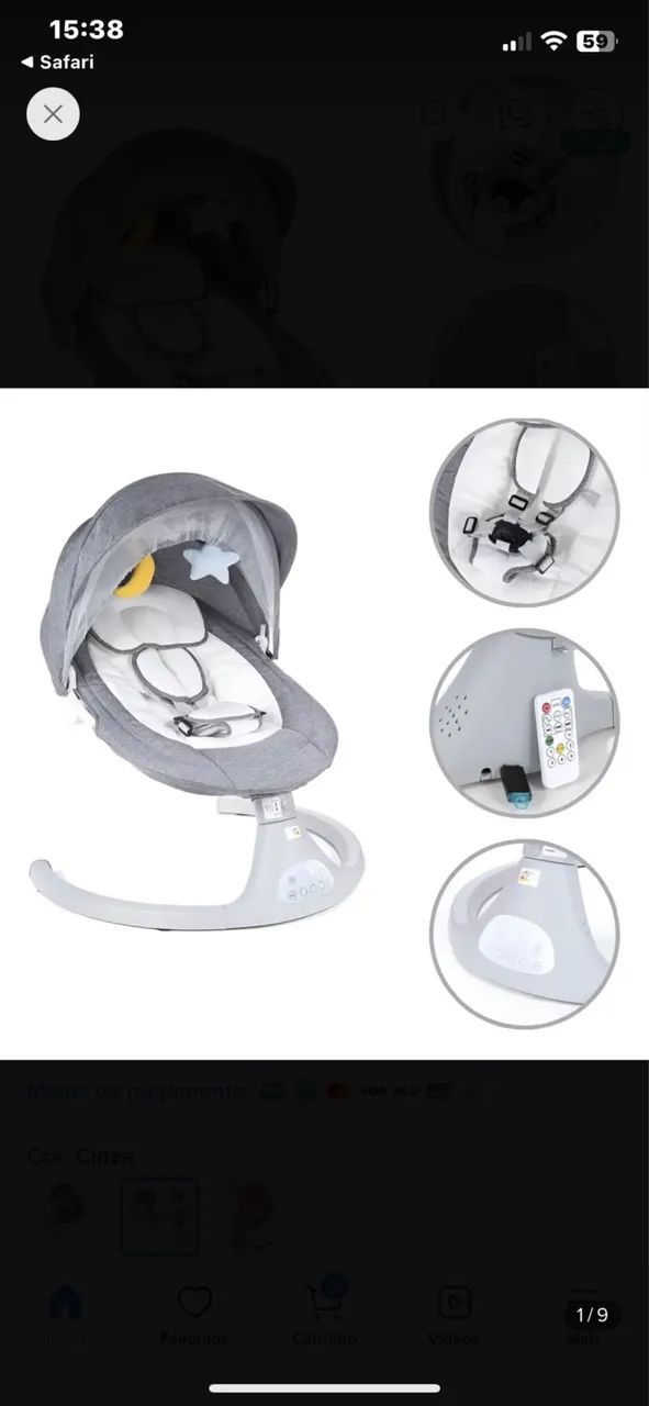 Cadeira de balanço automática Baby Style