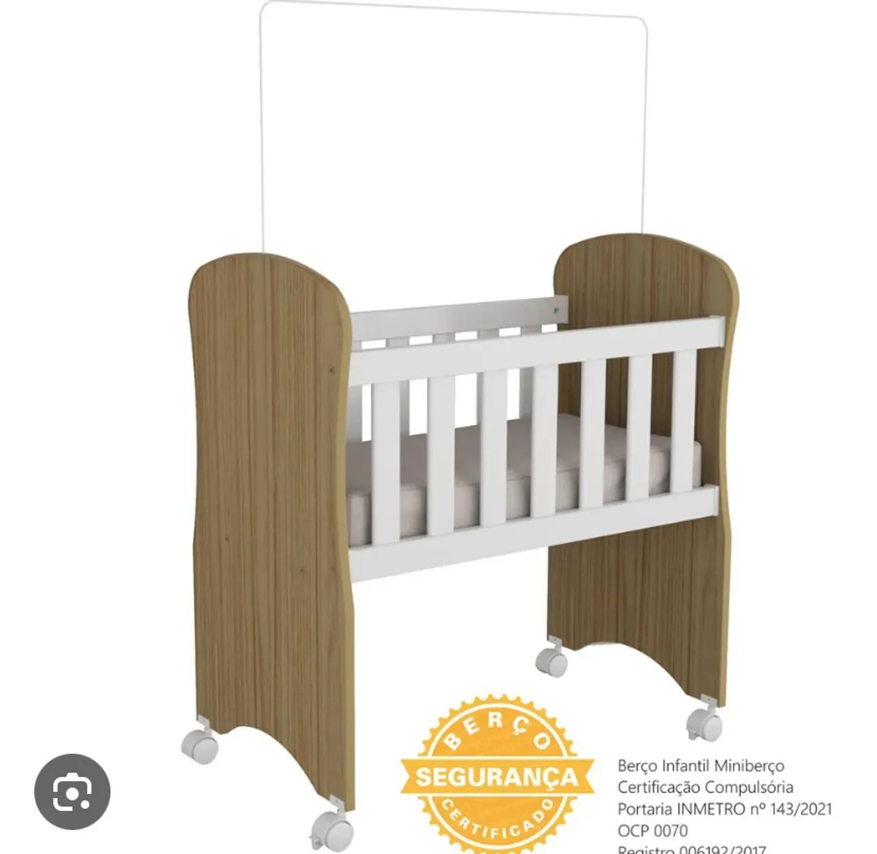 Mini berço / com colchão / e aro para mosqueteiro 
