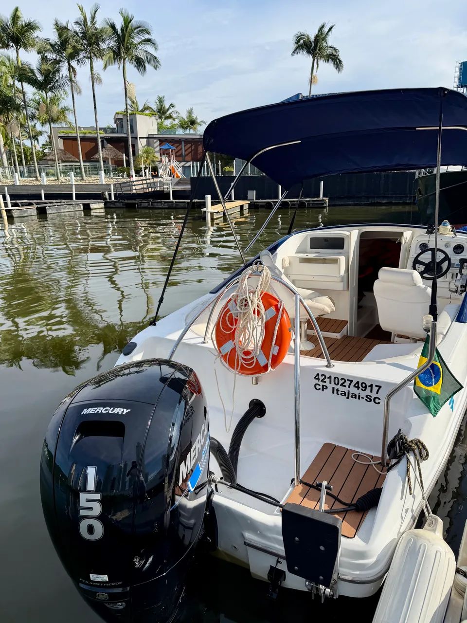 Vendo Lancha 21 pes, motor 150hp 2024, aceito proposta - Foto 9