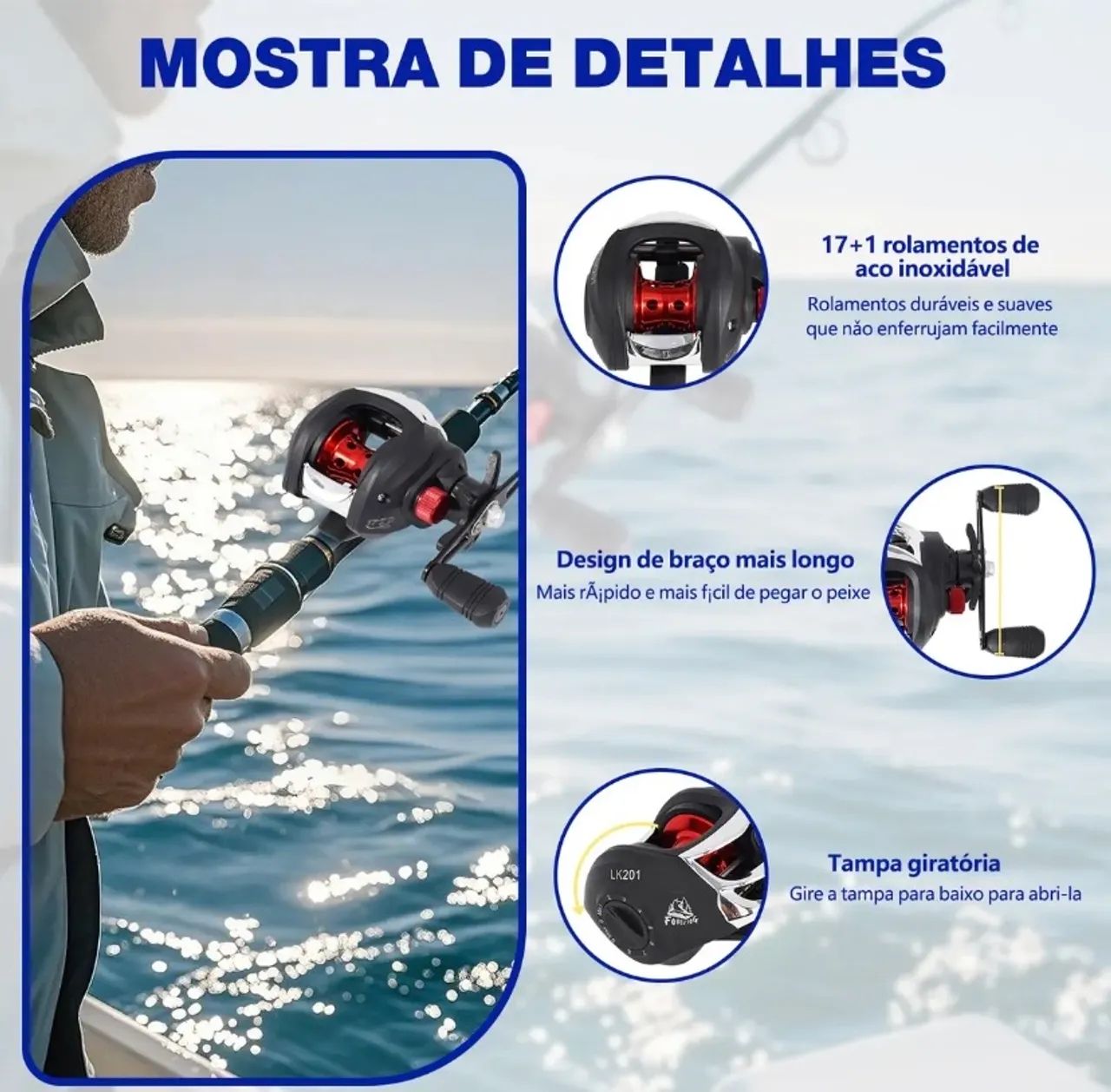 Vende-se carretilha de pesca  - Foto 2