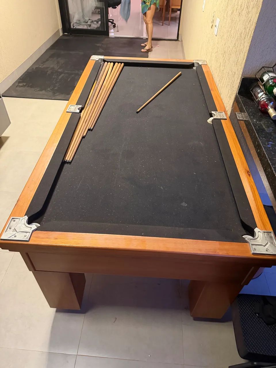 Mesa de sinuca tamanho compacta marca boa ?Bilhar? - Foto 2