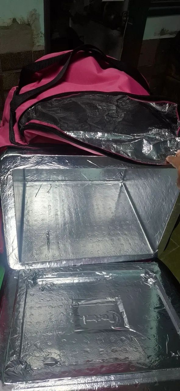 Bag termica NOVA para entregas (pink) - Foto 2