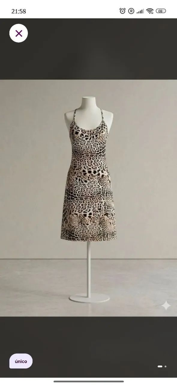 Vestido oncinha 