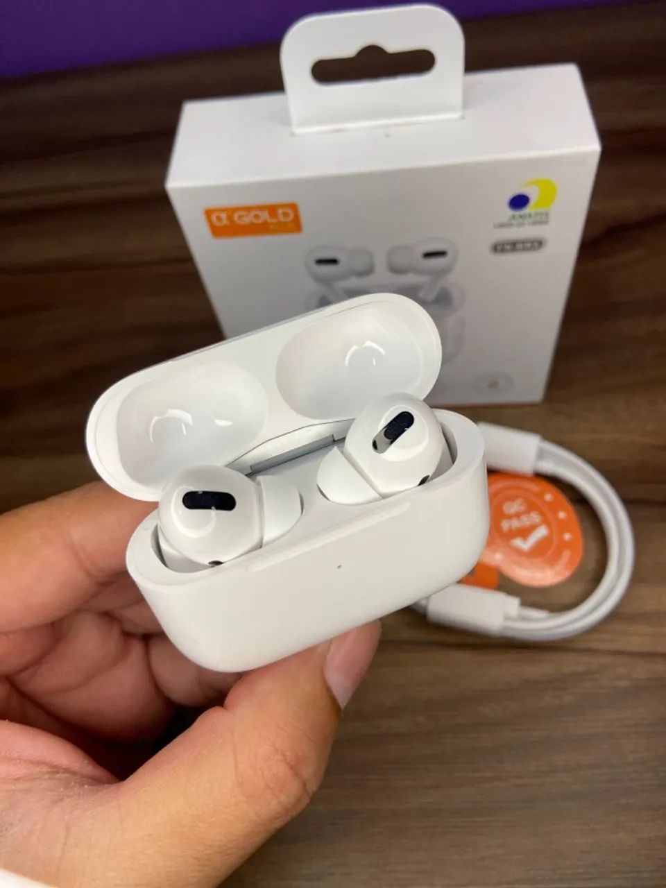 Fone Bluetooth Wirelles Branco 5.3 FN-BR3 A?Gold Plus - Foto 3