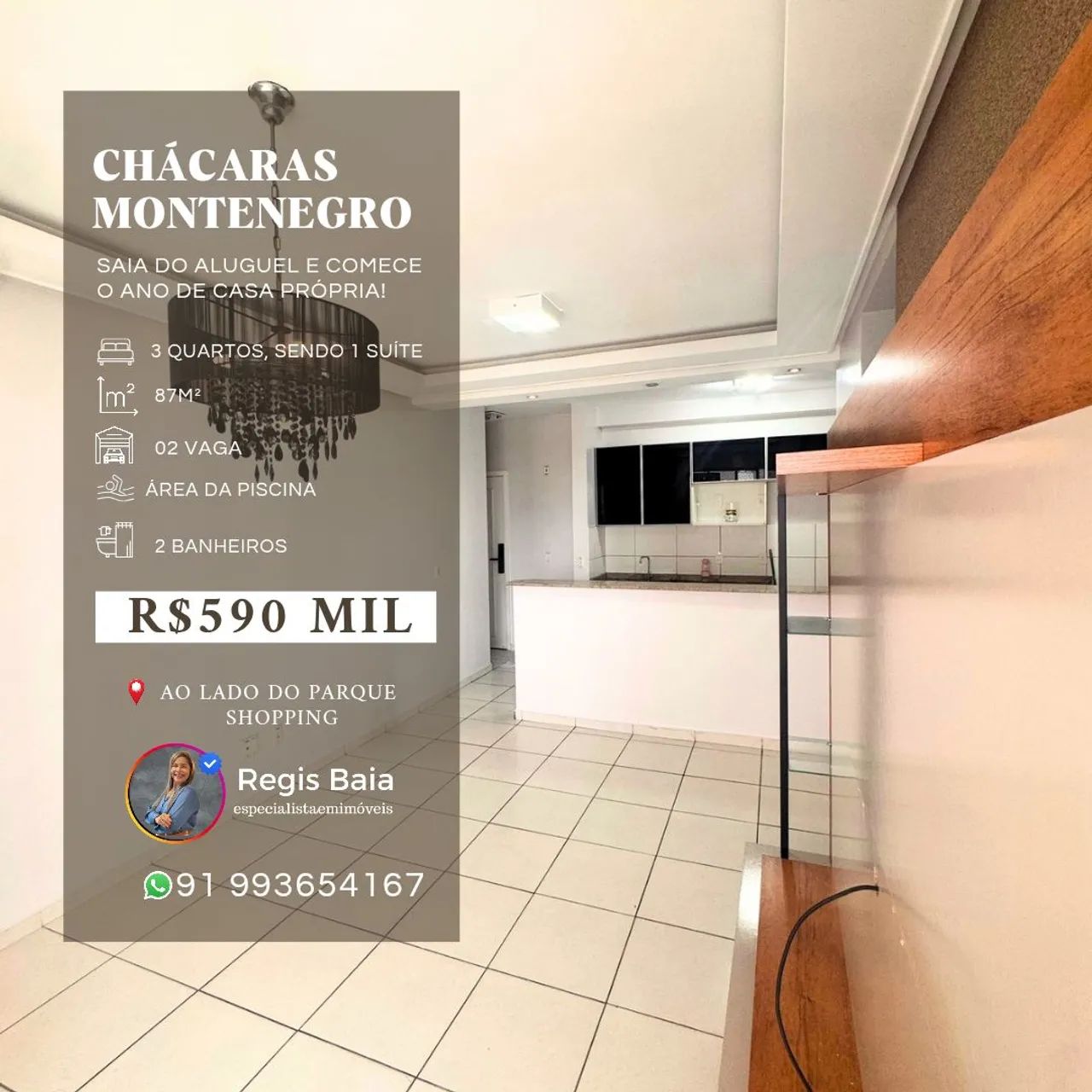 Vendo Chácaras Montenegro,3/4 , 2 vagas, Belém - Para - Foto 3