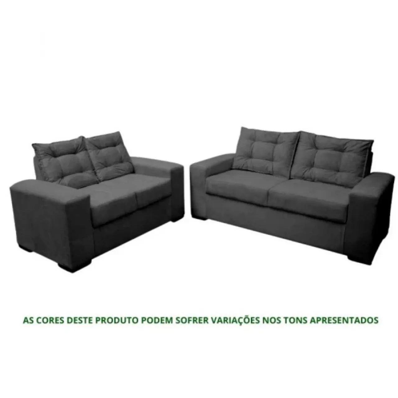 Sofá 2x3 Lugares Torun Cinza Masterflex
