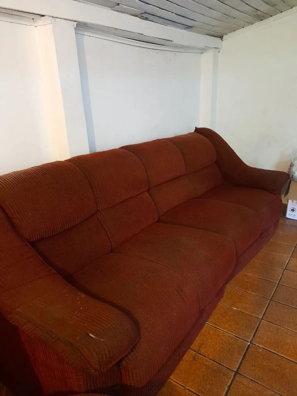 Sofá vermelho 3 partes grande - Foto 3