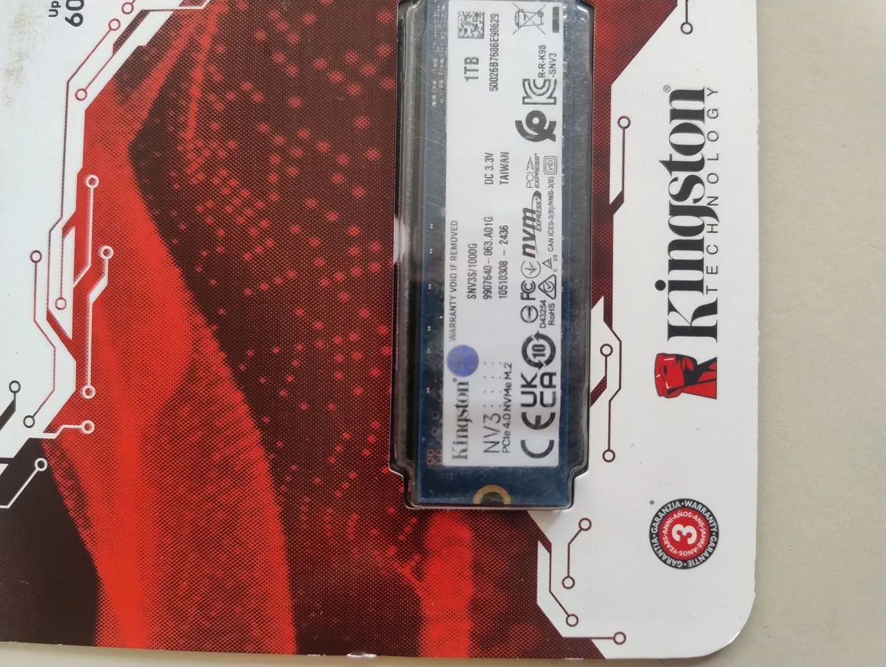 ssd Nvme kingston nv3 1tb lacrado - Foto 3