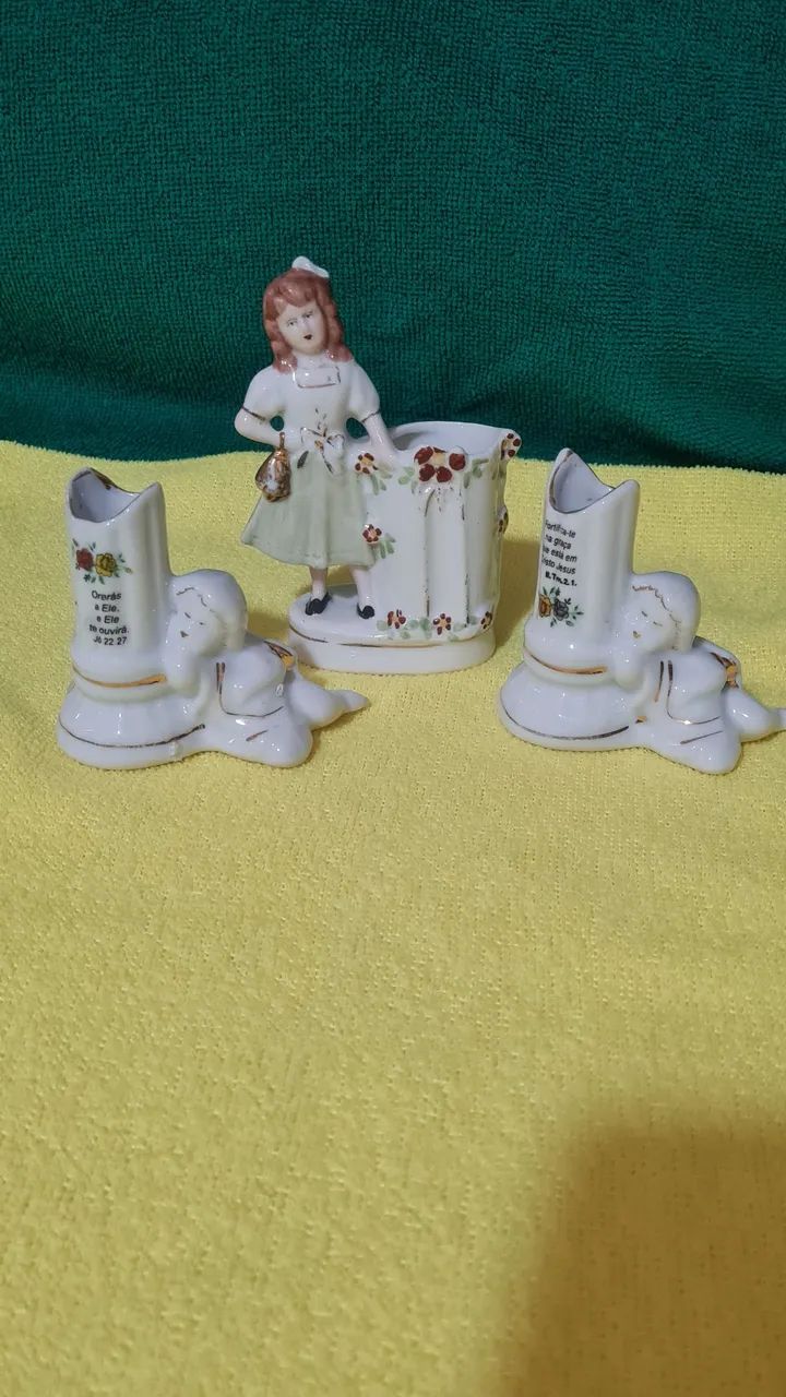Kit bibelos porcelanas. 