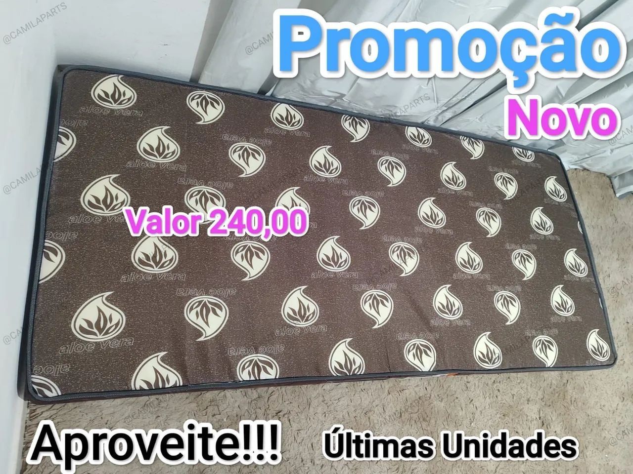 Colchão Solteiro Espuma (NOVO) Entrego 