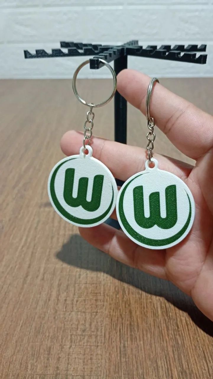 Kit com 2 chaveiros do Wolfsburg clube da Alemanha - Foto 4
