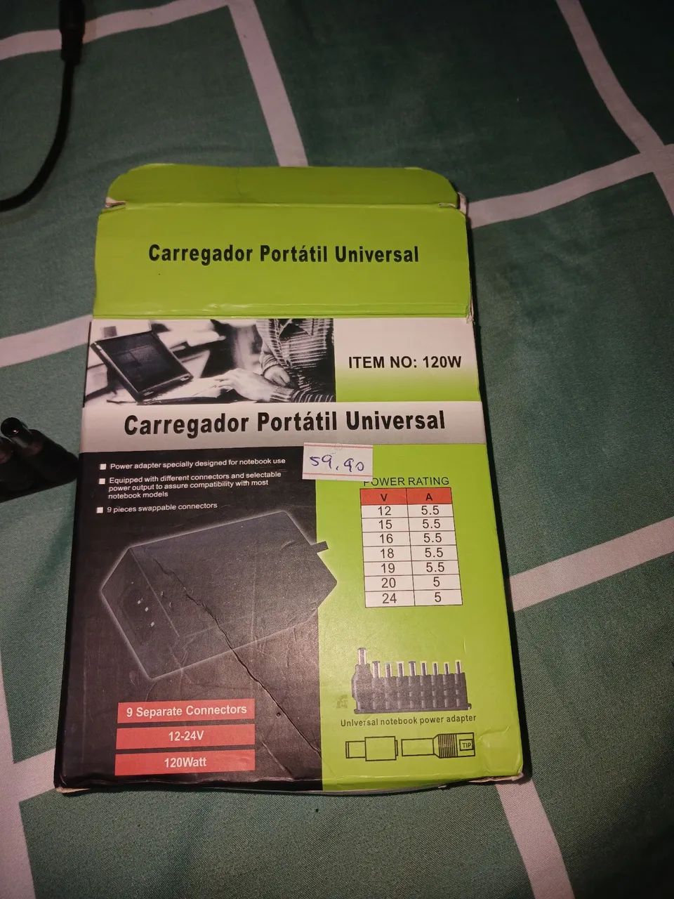 Carregador portátil  universal 