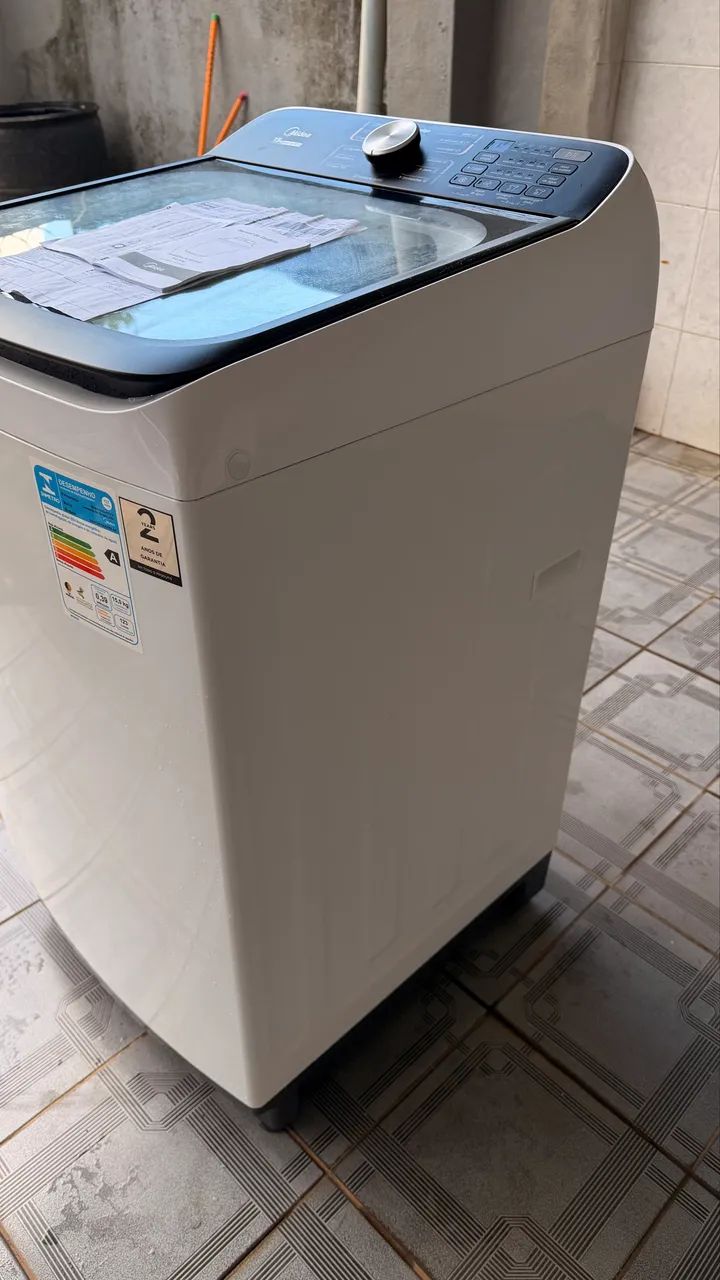 Máquina de lavar roupas midea nova 2 meses de comprada na loja  - Foto 3