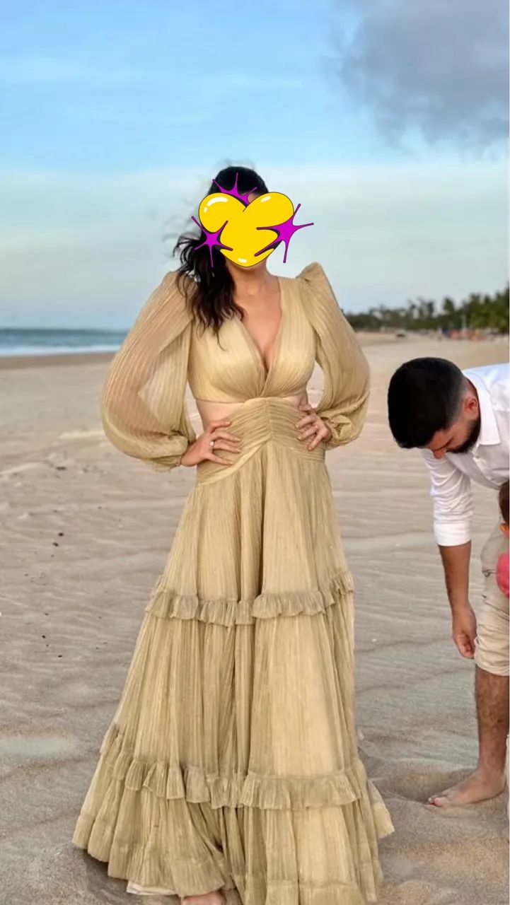 Vestido longo de festa 