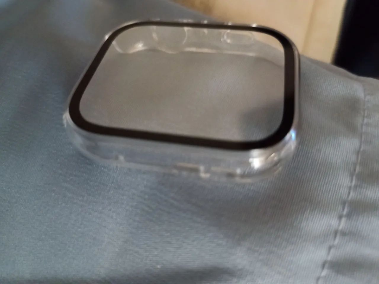 Capa acrílica pra Huawei Watch Fit 5 com película protetora
