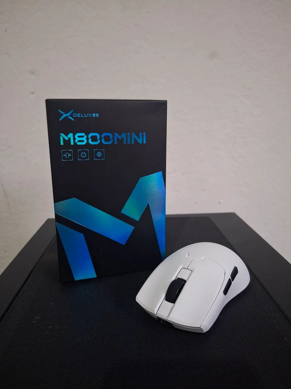 [NOVO] Delux M800 mini Mouse Gamer Sem Fio 46g 1000 HZ PAW3311 2.4 GHz Bluetooth