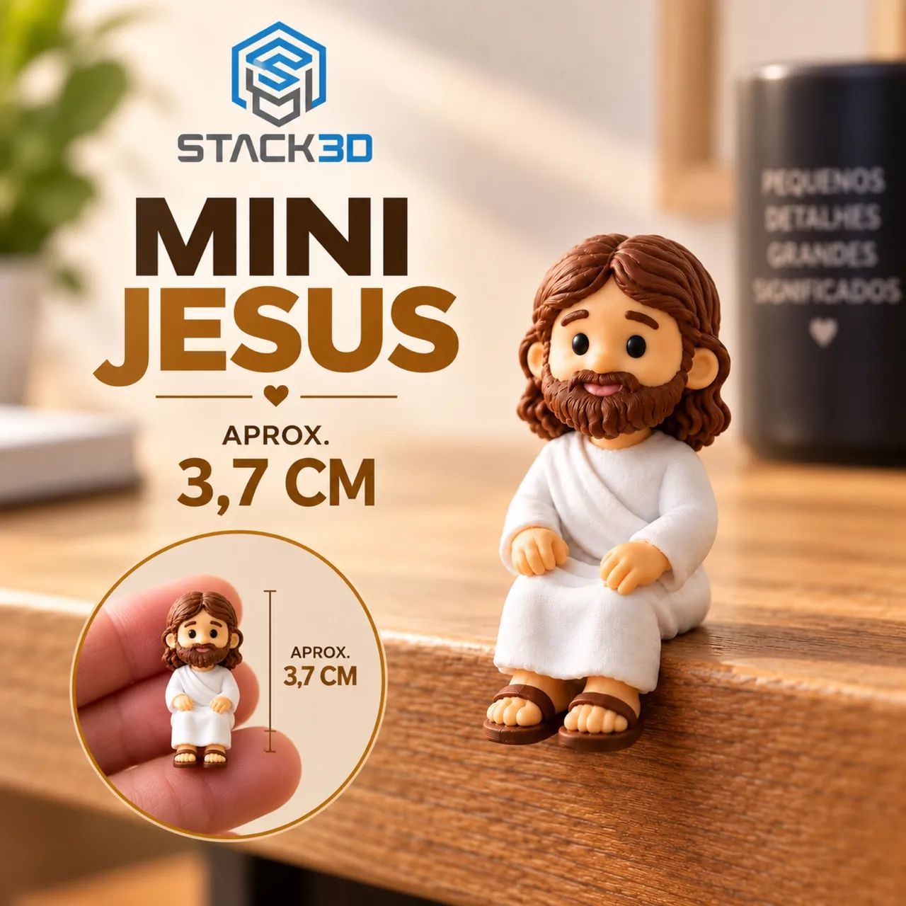 Miniatura Jesus Cristo 3D - Foto 4