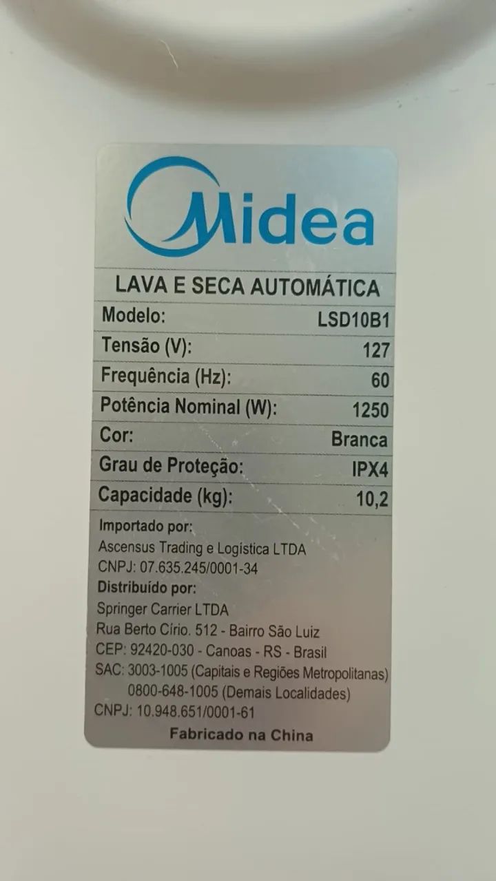 Lava e Seca Midea Iverter Smart - Foto 2
