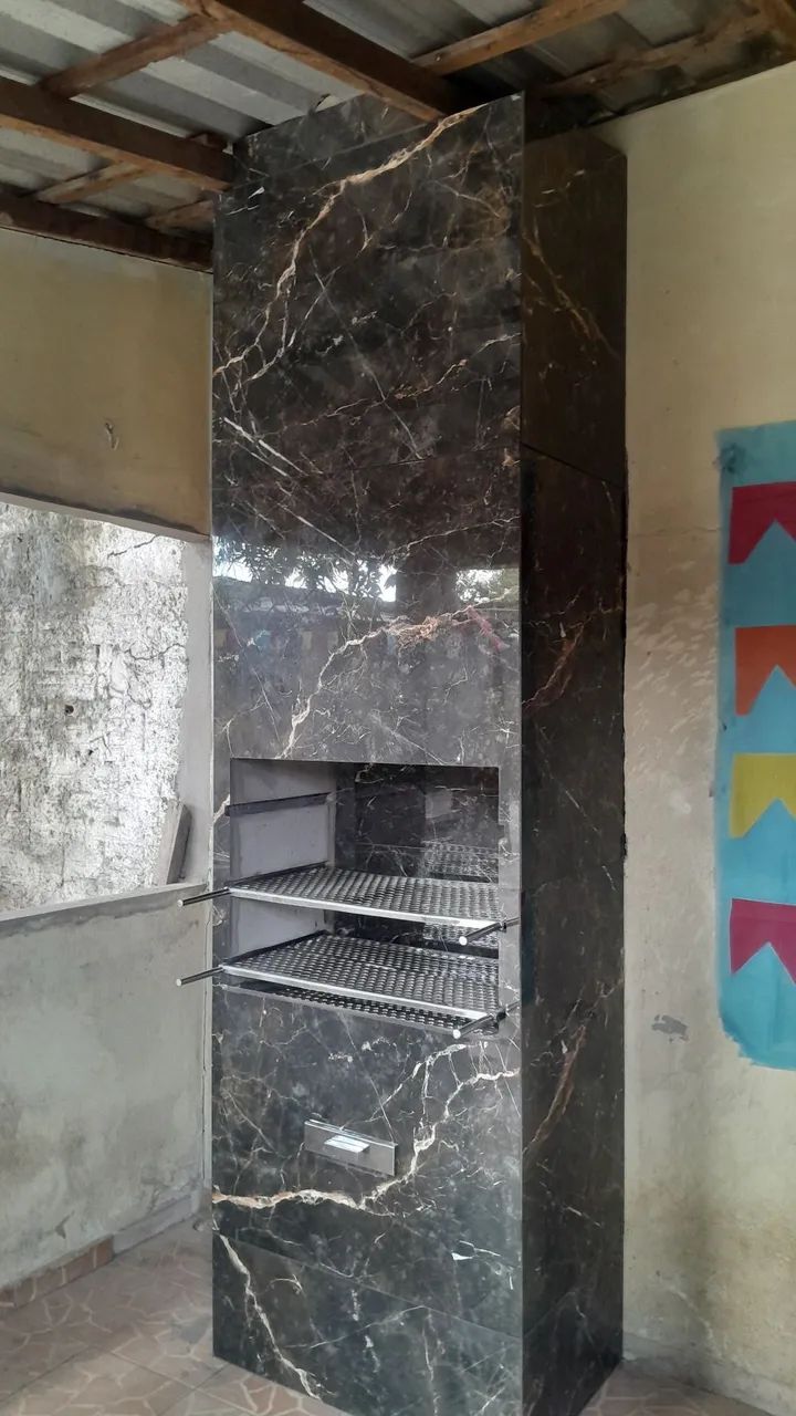 Churrasqueira pré-moldada Quadrada  - Foto 2