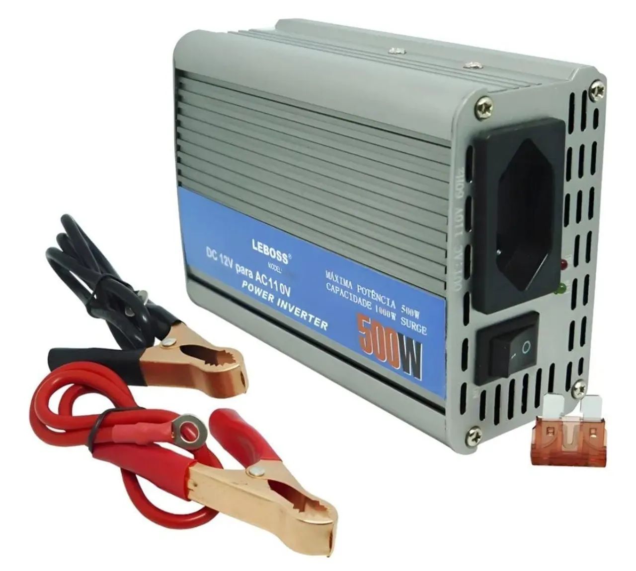 Inversor de energia 12v 127v 500w transformador tomada 500 watts - tensao 2
