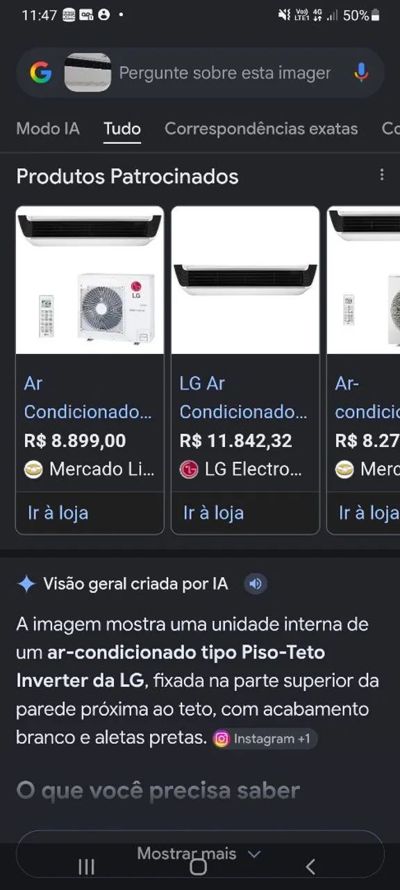 ar condicionado piso teto LG 35.000 BTU - Foto 2