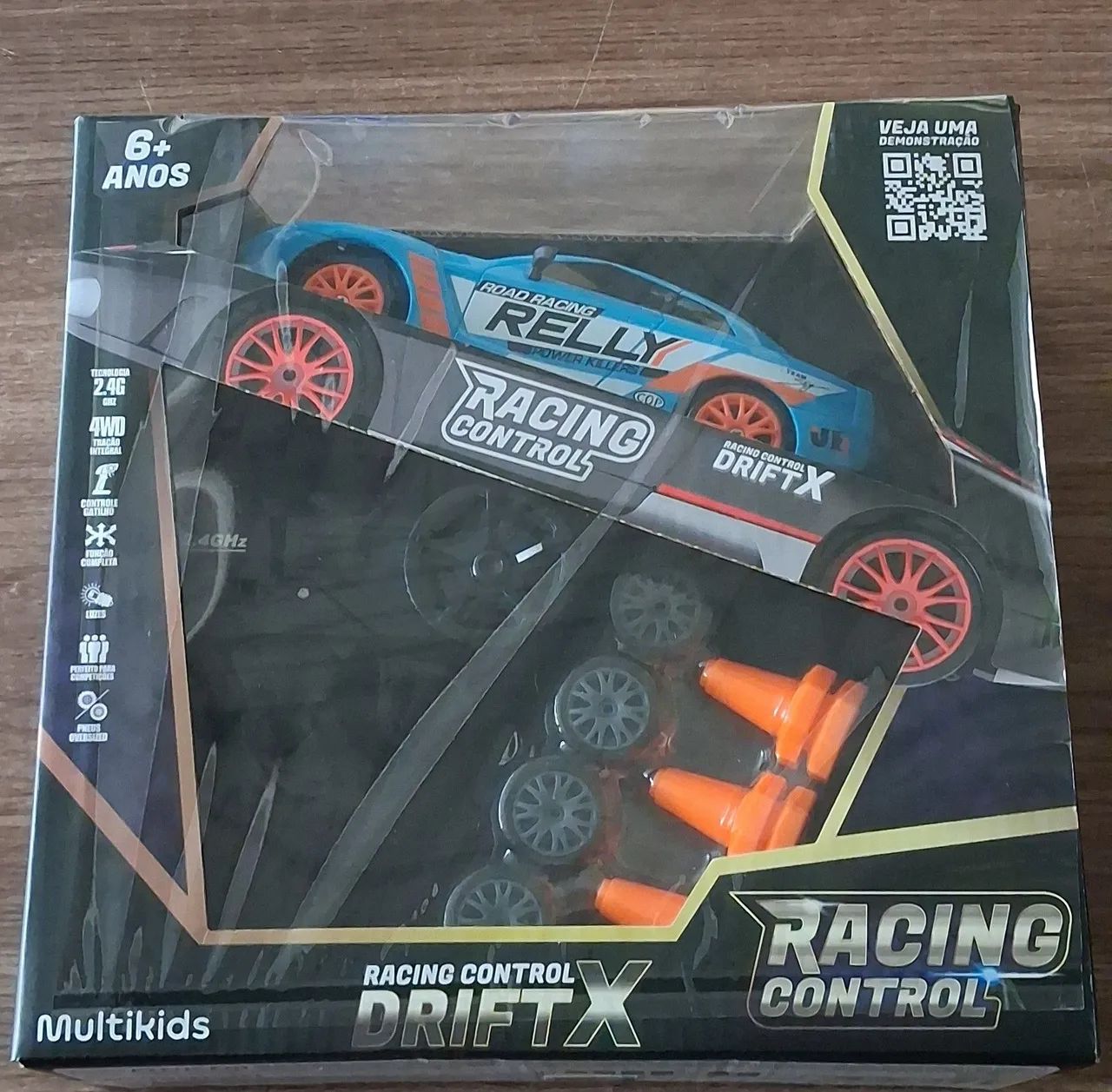 Carrinho 1:24 Racing Control Drift X Azul - Foto 6