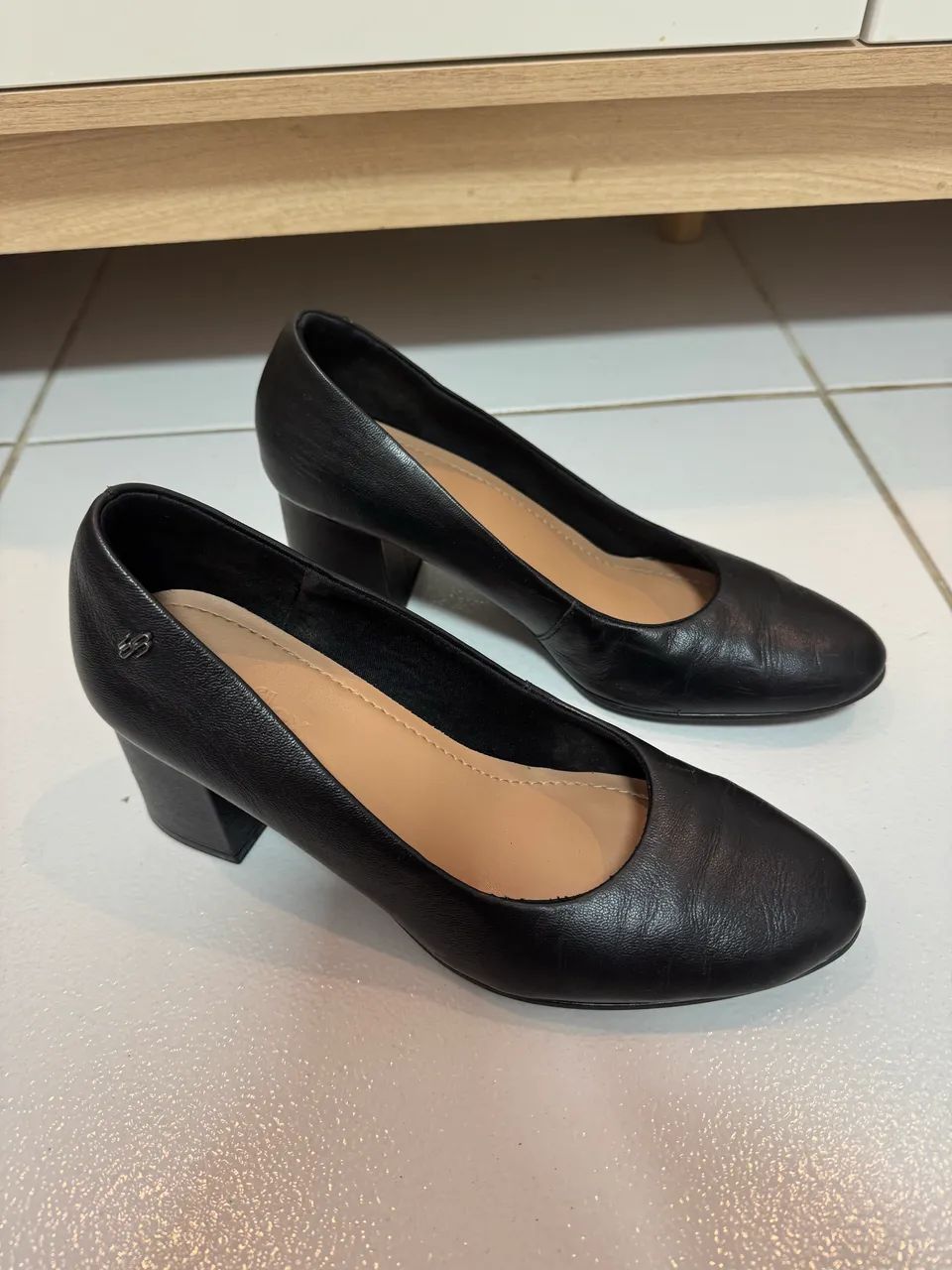 Scarpin USAFLEX salto bloco TAM 37