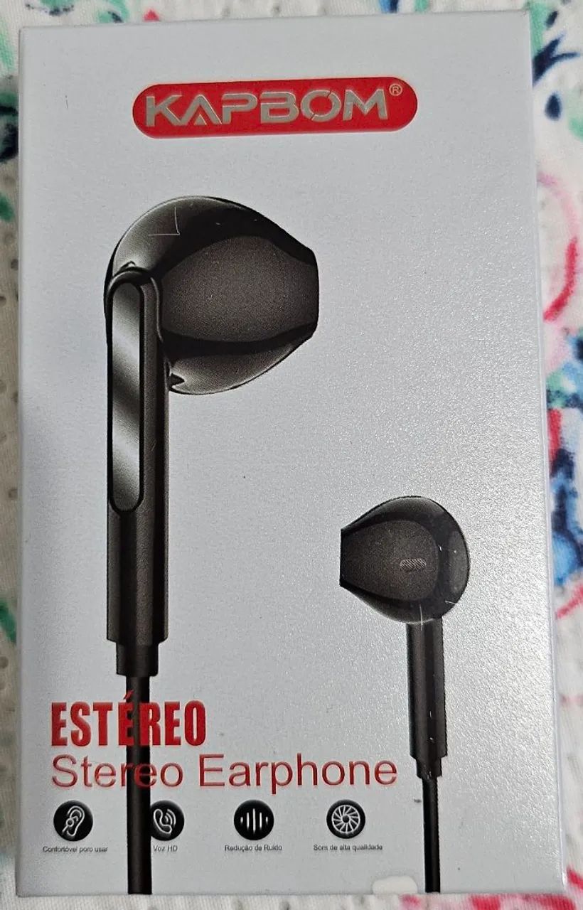 Kit Fone, Carregador, Caixa de Som