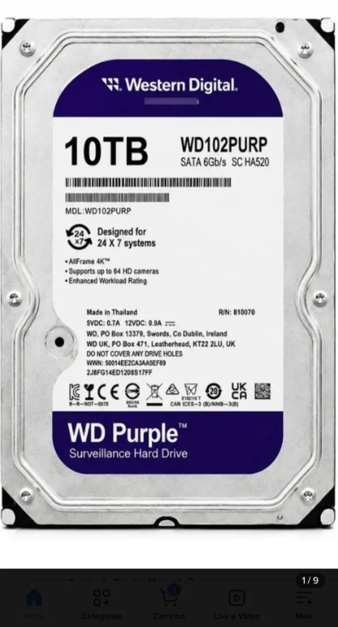 HD de 10 tera