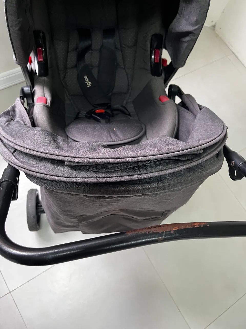 Carrinho de Bebê + Bebê Conforto Cosco - Foto 3
